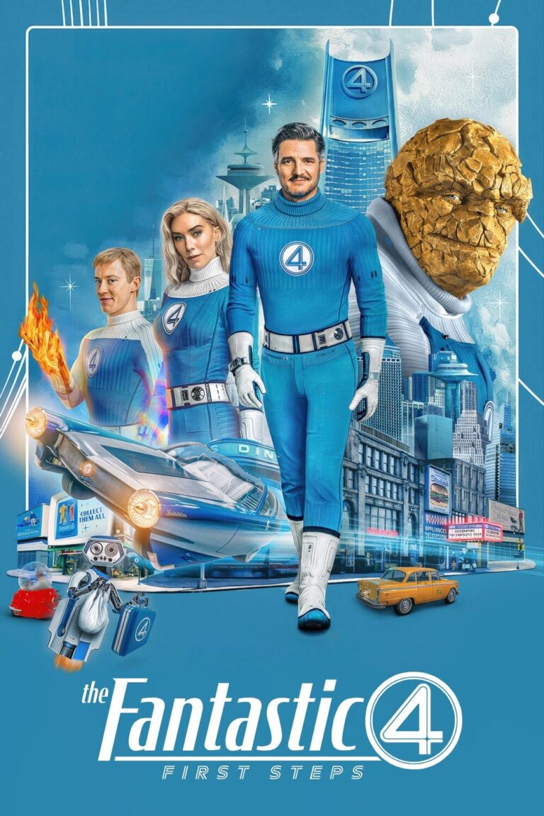 The Fantastic 4 First Steps 2025 poster
